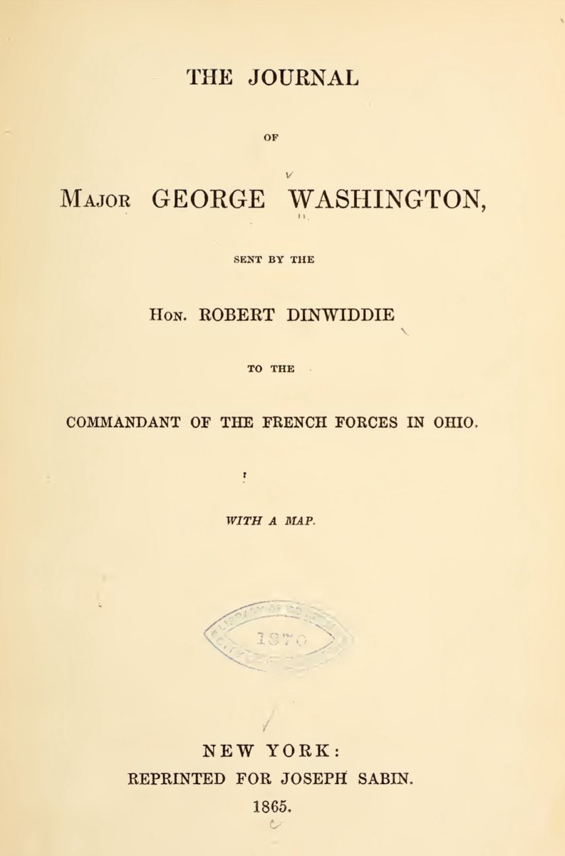 Last1Library's tweet image. #Last1University 🏛️📜

‘The Journal of Major George Washington sent by Hon. Robert Dinwiddie to the Commandant of the French forces in Ohio.’

📜 🗺️ 🧭 

drive.google.com/file/d/1jSOvvW…
