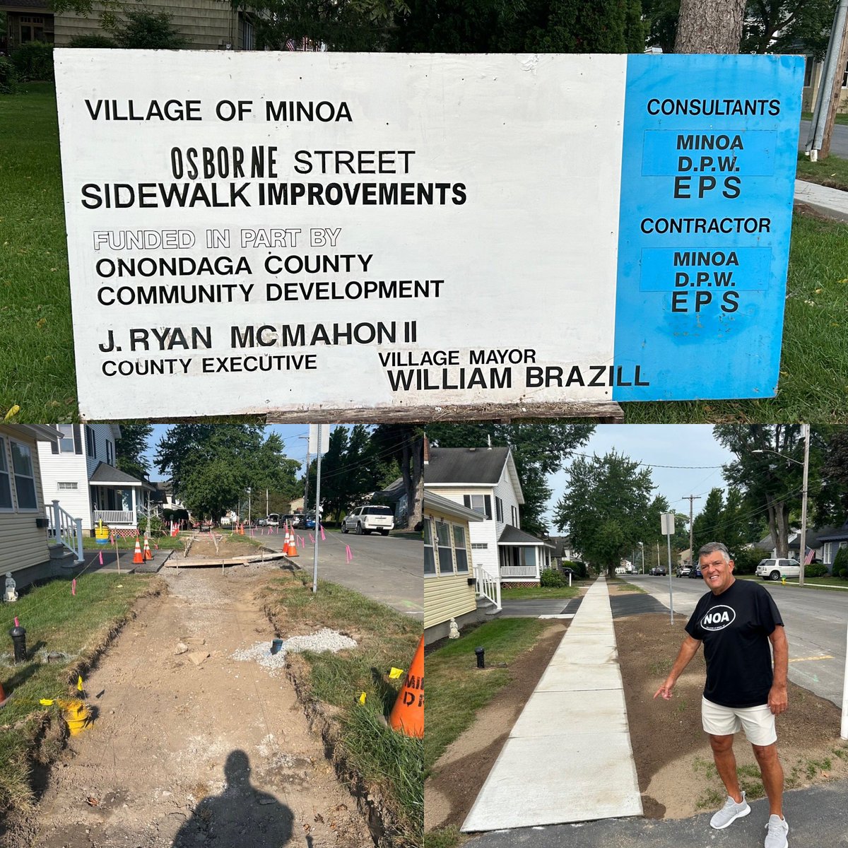 villageofminoa's tweet photo. Another great Onondaga County Community Development Project for Village of Minoa
Thanks to @CEJRyanMcMahon our great DPW Staff and everyone involved in helping Minoa to continue to Shine Brightly in @OnondagaCounty
#NOA #minoashininbrightly #madeinminoa #est1913
@NYMayors https://t.co/Tko5v0zD28