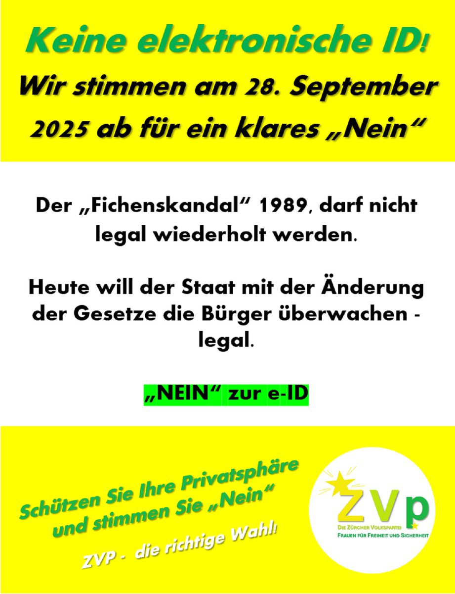 SVP Stadt Zürich (@svpstadtzh) on Twitter photo 