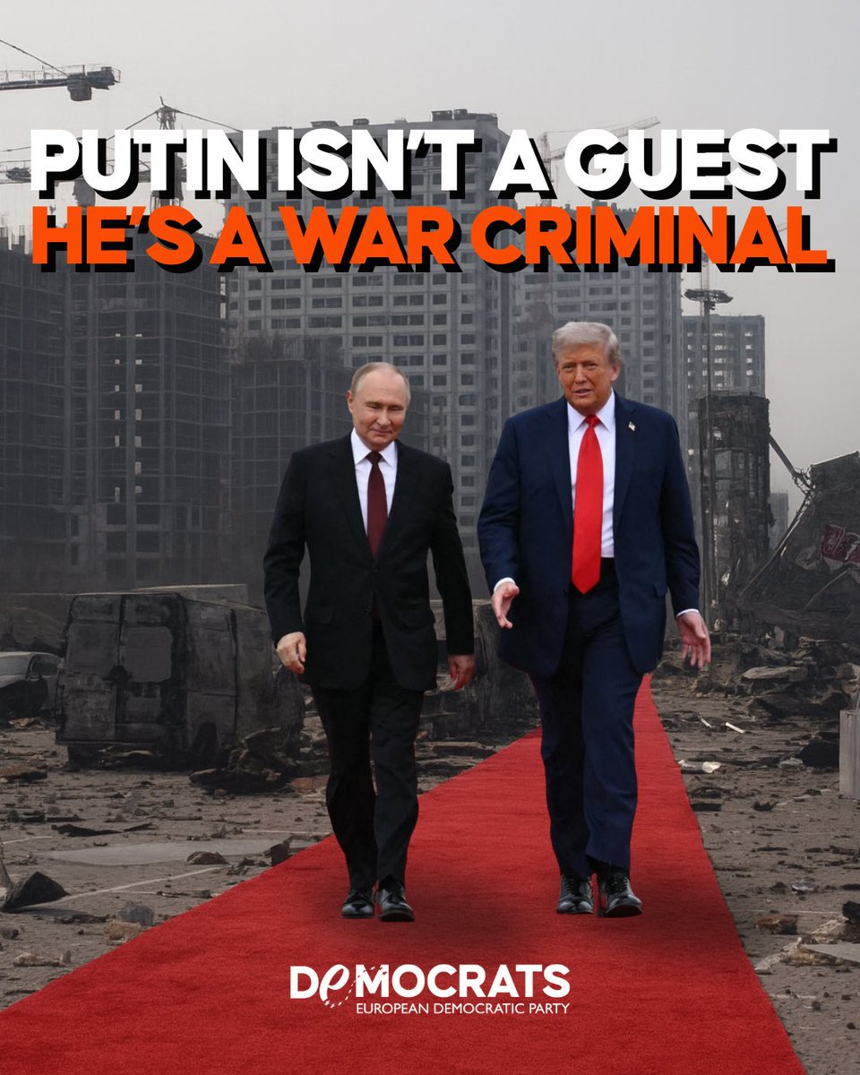 Red carpets are for scientists who push knowledge forward, for teachers who shape generations, for doctors and rescuers who save lives. Not for a war criminal. Yet in Alaska, Trump chose to celebrate Putin as if velvet could cover bloodstains. A red carpet doesn’t erase crimes —