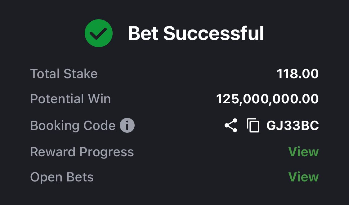 GJ33BC👉 ₦118 Boom ₦125M  

Always Edit | Flex 1,2,3 | Retweets 🙏 

Join my TG👉🏽 t.me/Win2gether1

Drop ur own edits too Boomluck ✅

Stake Responsible 🔞 What you can afford to lose