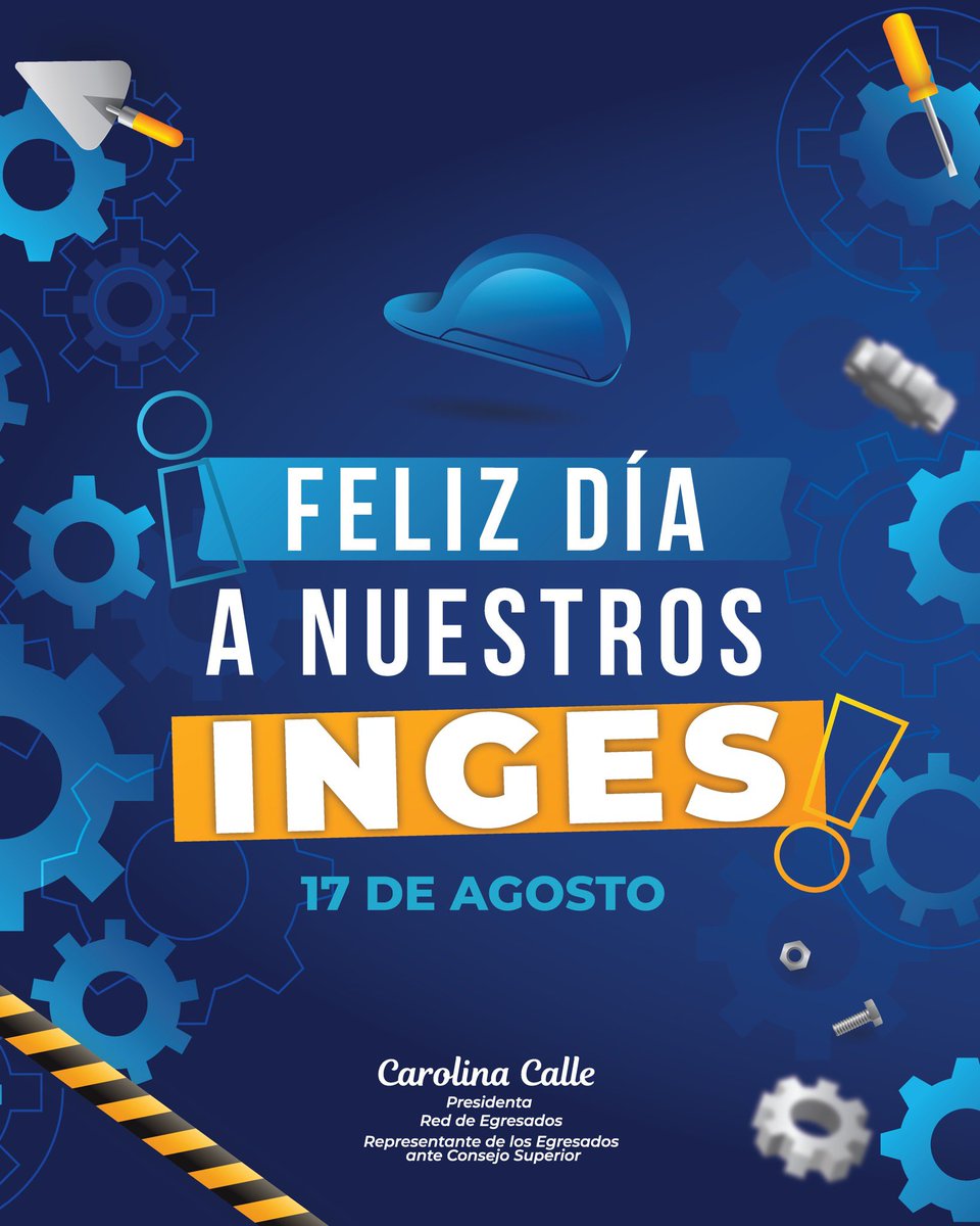 CaroCalleUNAD's tweet photo. 💡✨ Hoy celebramos a quienes construyen futuro con ingenio y pasión 🚀🌍 ¡Feliz día a nuestros inges! 👷♀️👷♂️✨
#díadelingeniero #inges #ingeniero #unad #ingenieria https://t.co/wBbxvbKSf8