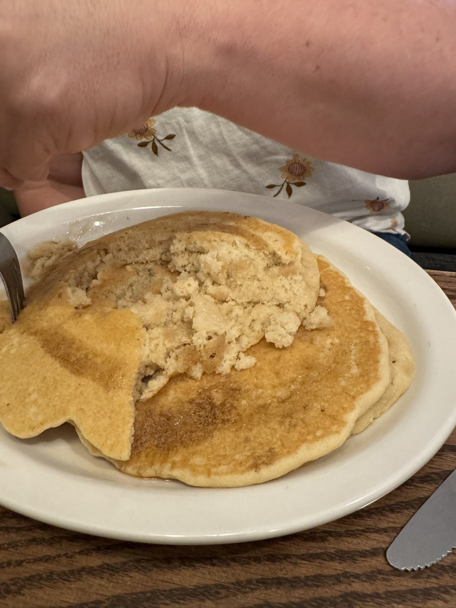 The way my wife eats pancakes is maddening.