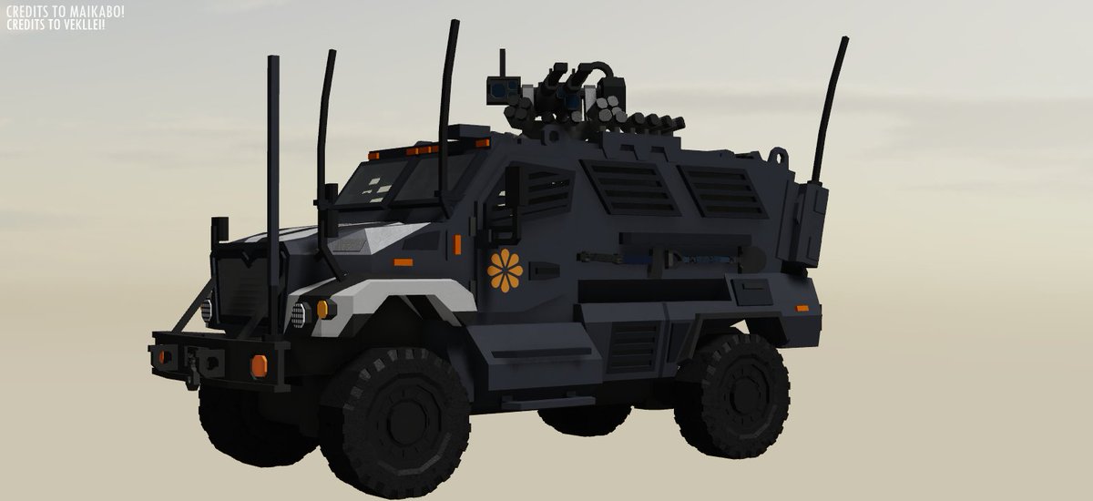 KAZUMOYOUKENZA's tweet photo. I'm back with this

I experimented with Maikabo's Vehicles and I decided to make Hobart's or Vekllei's Commonwealth Pick-up Truck, and this was the best I could do.

Credits: 
@maikabo10 for the Vehicles
@vekllei for the main Design Inspiration.

#STUDIO7RBLX #rblxMSC #SFW https://t.co/kjCbZnsXTE