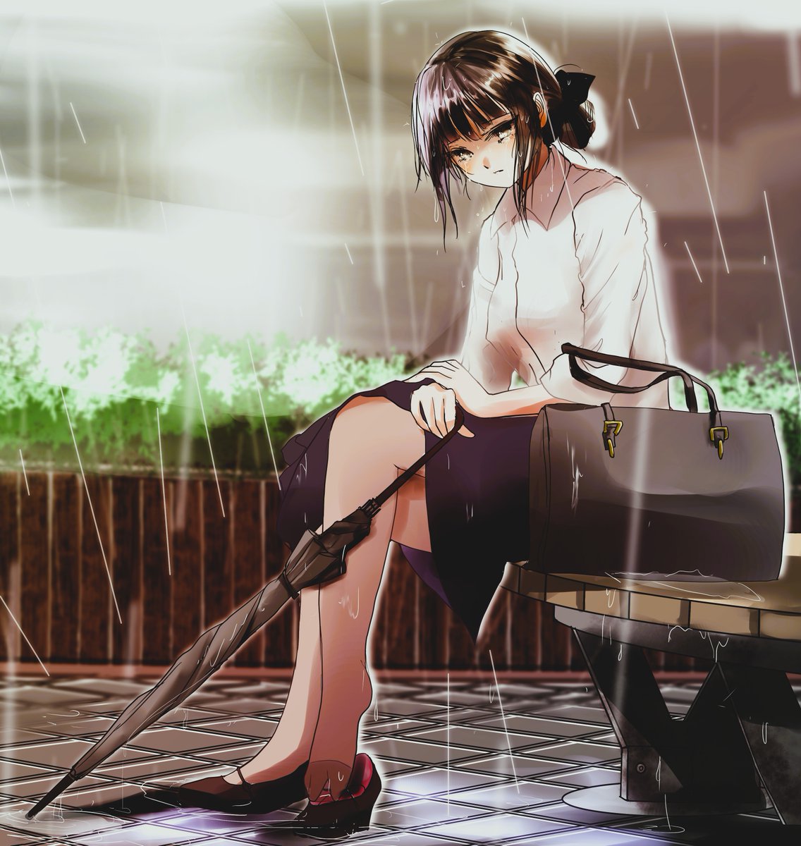 何ポストか前のTS子さん。男時代の親友に女として距離を置かれ落ち込み中。とりあえずかささそうｗ
#TSF　#イラスト
