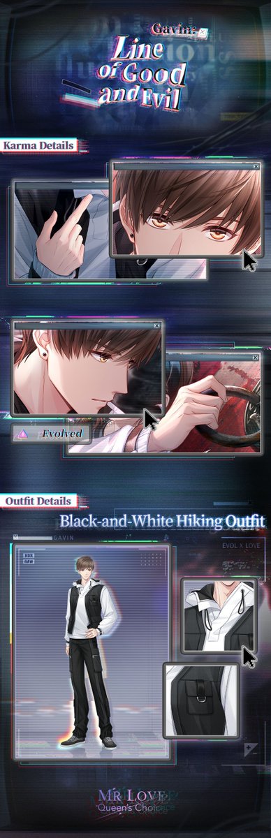 MrLoveMobile's tweet image. 🔜Main Story Season II Chapter 59-60 [Lights Out] is coming!

📅Event Period: 2025/8/21 05:00 - 2025/8/30 23:59 UTC-8

✨SSR Karma [Gavin: Line of Good and Evil] will be available in the [Memory Corridor] for 10% OFF!

#MrLoveMobile #NewChapters #LightsOut
#Gavin