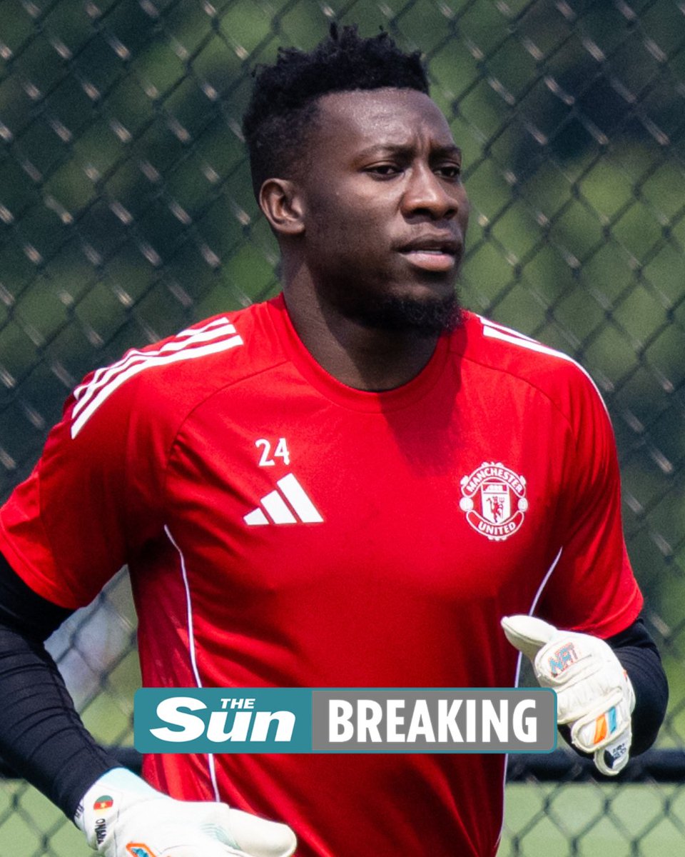 TheSunFootball's tweet image. BREAKING: Andre Onana OUT of Man Utd squad for Arsenal clash 😯