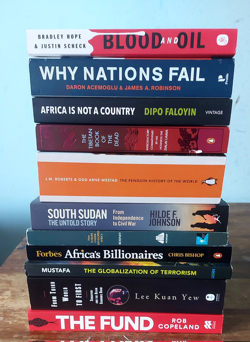 The new books l have bought so far this year to my home library.