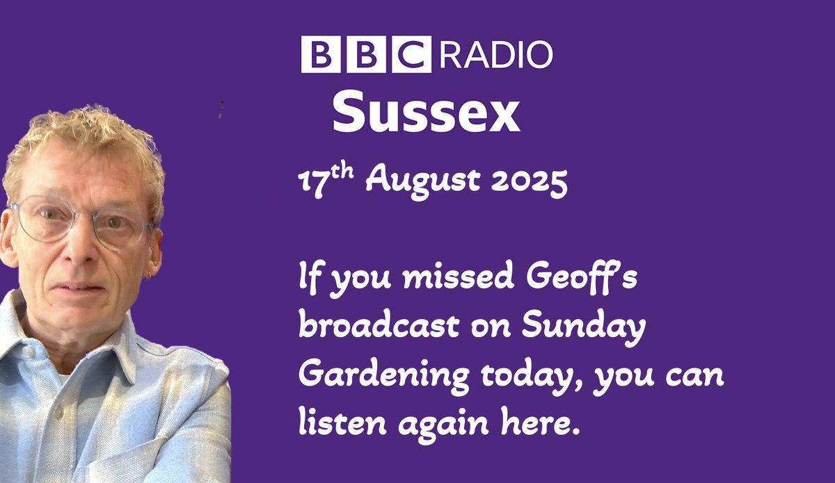 If you missed me this morniong on <a href="/BBCSussex/">BBC Sussex</a>  geoffstonebanks.co.uk/ngsmedia/radio… you can listen again here <a href="/NGSOpenGardens/">National Garden Scheme</a> <a href="/SussexNGS/">SussexNGS</a> #sussex #gardening