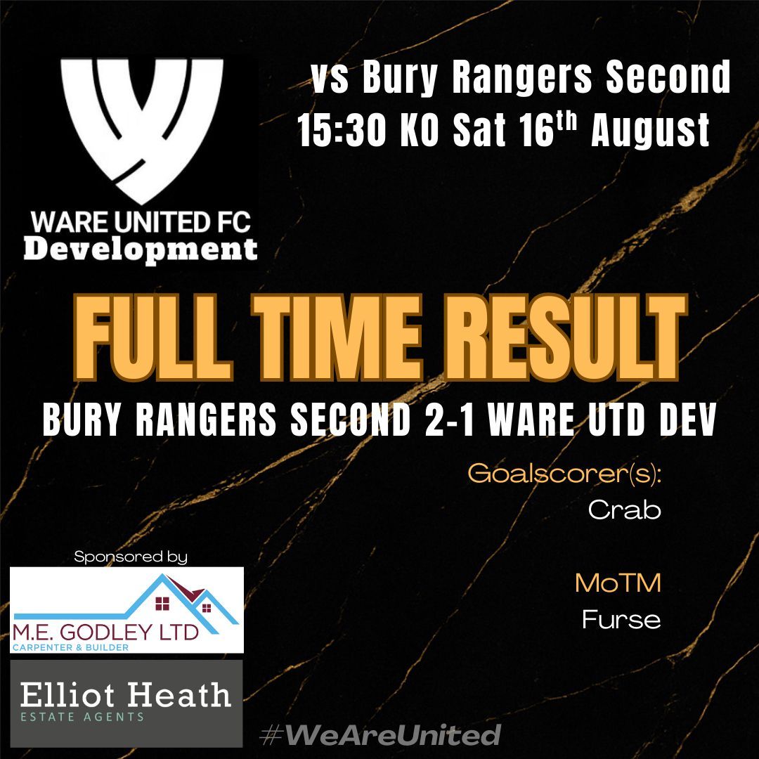 ⚽️⚽️DEVELOPMENT FULL TIME ⚽️⚽️

Not the result we wanted but the positives are clear. Dominated the ball and created enough chances in the first half to win 3 games. Results will come, well played fellas, you don’t always get what you deserve in football #WeAreUnited