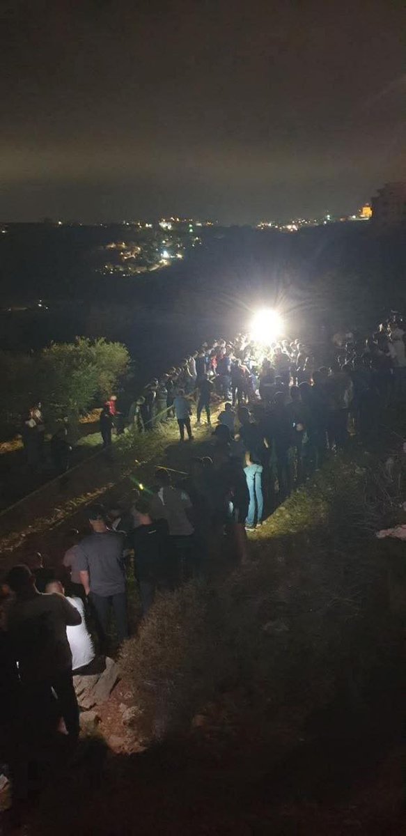 Un crime horrible et déchirant... Le corps du jeune Navez Ghazawi, du camp de Jalazone, retrouvé brûlé près de la ville de Sarda, à Ramallah.⭕️
