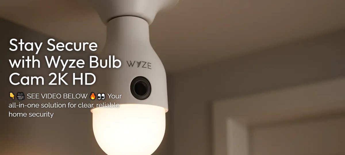 💡📷🏠 Wyze Bulb Cam 2K HD Security Camera is more than just a camera... spygearco.com/articles/secur…

#SmartHomeTech #WyzeCamReview #SmartBulbCamera