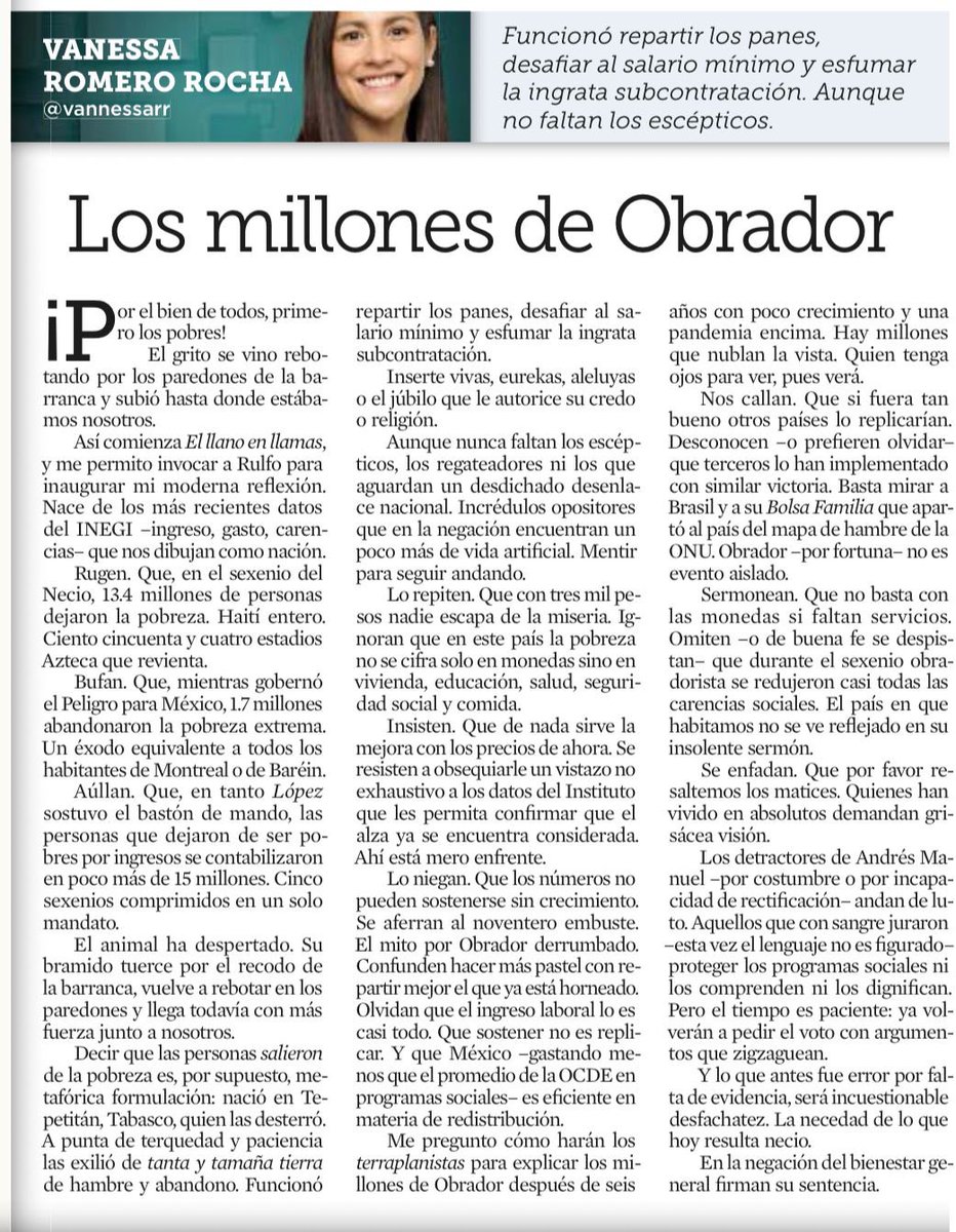 Gabriel Tamariz (@gabriel_tamariz) on Twitter photo "El grito se vino rebotando por los paredones de la barranca y subió hasta donde estábamos nosotros."
"Funcionó repartir los panes, desafiar al salario mínimo y esfumar la ingrata subcontratación."
<a href="/vannessarr/">Vanessa Romero Rocha</a> "El grito se vino rebotando por los paredones de la barranca y subió hasta donde estábamos nosotros."
"Funcionó repartir los panes, desafiar al salario mínimo y esfumar la ingrata subcontratación."
<a href="/vannessarr/">Vanessa Romero Rocha</a>