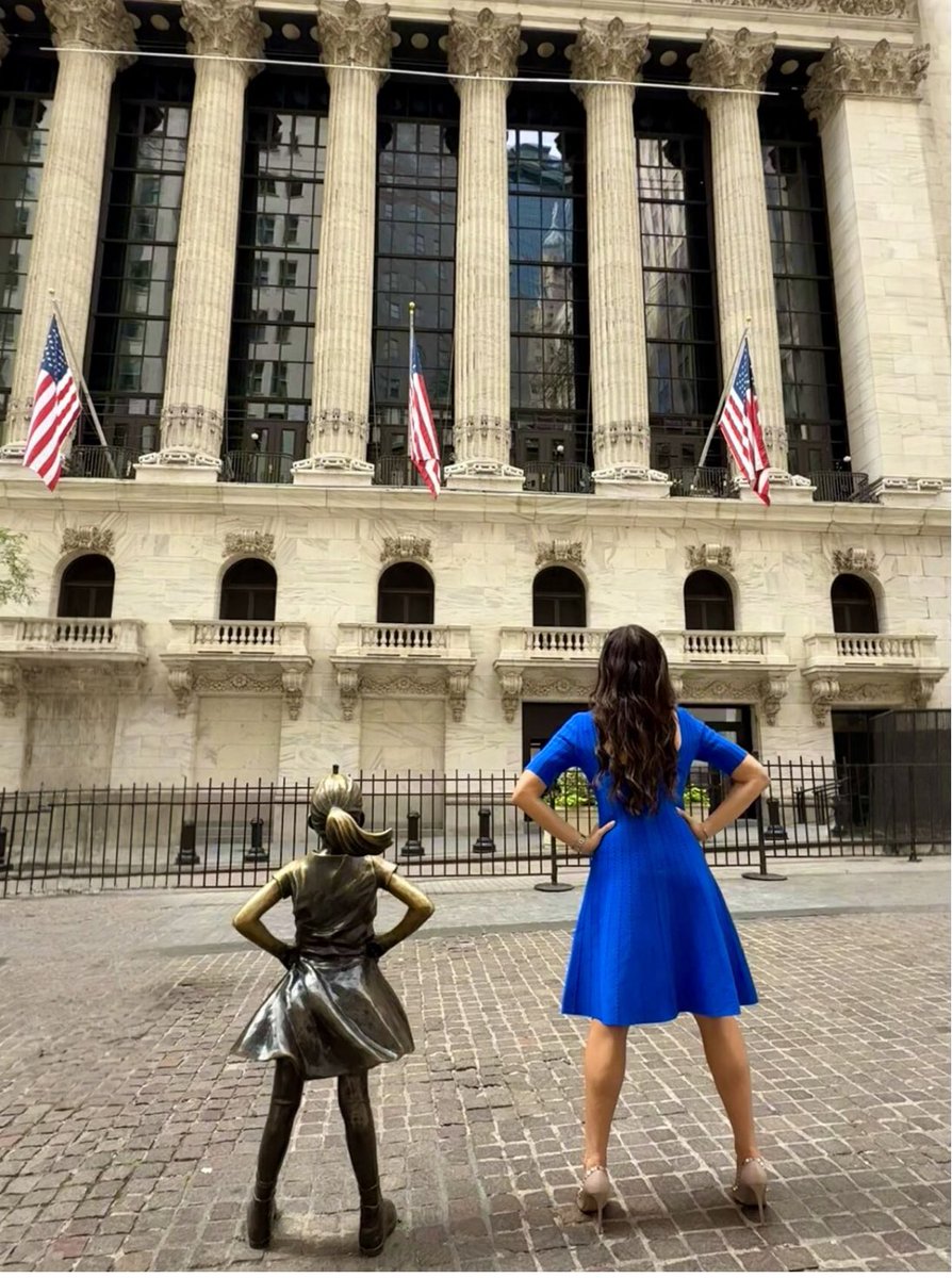 One of these is a fearless girl, a recognized icon symbolizing fortitude and determination in a capitalist world. The other is a bronze sculpture in front of the NYSE.