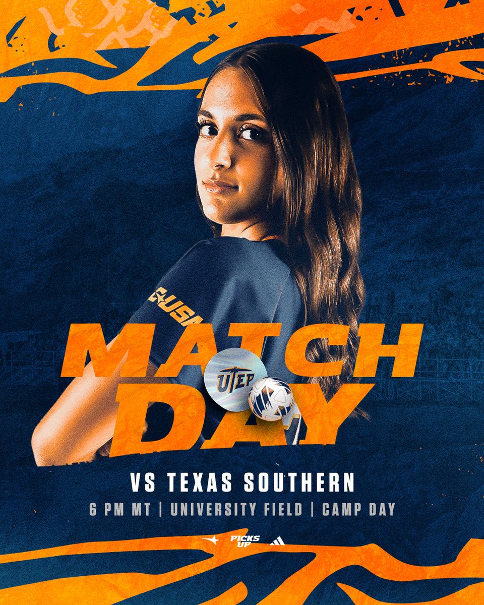UTEP Soccer (@utepsoccer) on Twitter photo Join us tonight as we battle the defending SWAC champs.
๐ Texas Southern
โฐ 6 p.m.
๐ฅ ๐๐ฅ๐๐ ๐๐๐ ๐๐ฆ๐ฆ๐๐ข๐ก for campers wearing UTEP Soccer camp r-shirt
๐University Field (๐๐ฅ๐๐ฏ๐๐ญ๐ข๐จ๐ง ๐,๐๐๐ ๐๐๐๐ญ)
๐๏ธ: pulse.ly/qozg8zwbgi or (915) 747-UTEP
#PicksUp Join us tonight as we battle the defending SWAC champs.
๐ Texas Southern
โฐ 6 p.m.
๐ฅ ๐๐ฅ๐๐ ๐๐๐ ๐๐ฆ๐ฆ๐๐ข๐ก for campers wearing UTEP Soccer camp r-shirt
๐University Field (๐๐ฅ๐๐ฏ๐๐ญ๐ข๐จ๐ง ๐,๐๐๐ ๐๐๐๐ญ)
๐๏ธ: pulse.ly/qozg8zwbgi or (915) 747-UTEP
#PicksUp