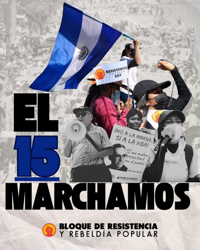 #SoberaniaSinMineria 
#SinDerechosHumanosNoHayPatria
#El15Marchamos