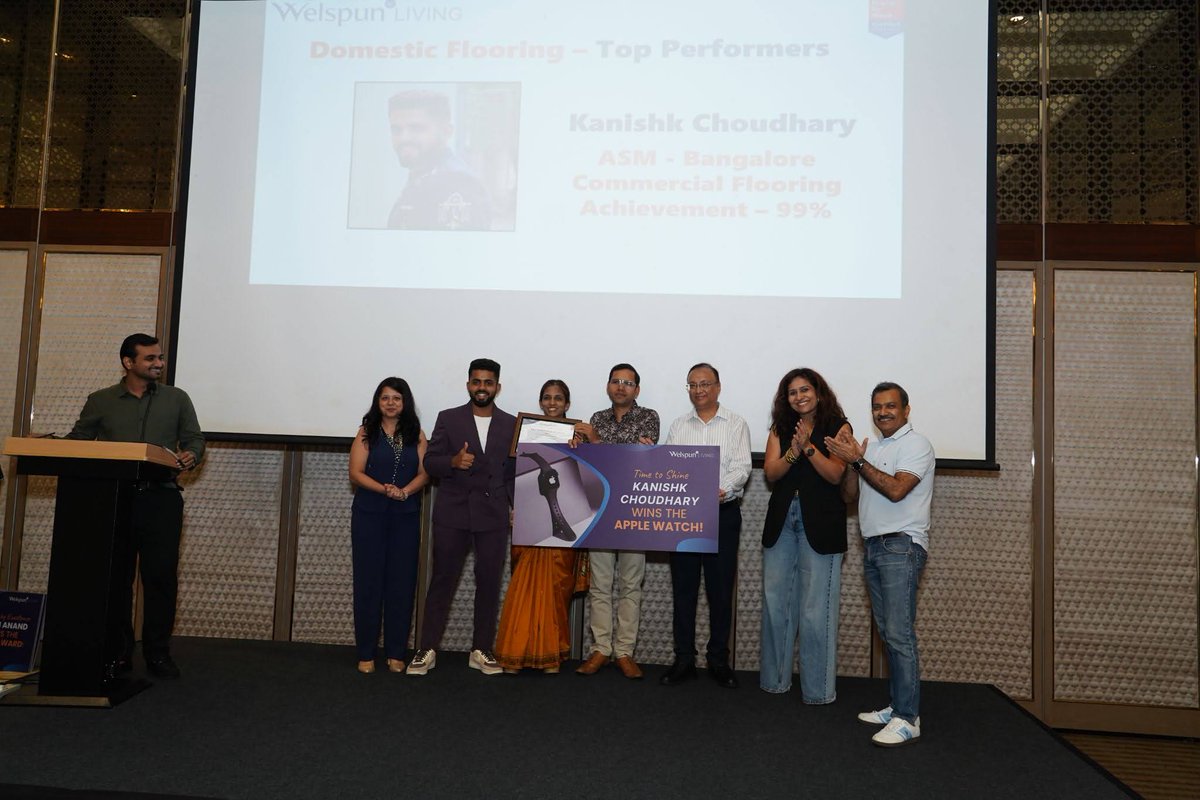 Welspun Living Limited recently hosted their Welspun Annual Awards Ceremony for Domestic Flooring and Domestic Home Textile, an occasion to celebrate the exceptional individuals who went above and beyond in FY 2024–25.

These awards are a reflection of the talent, hard work, and