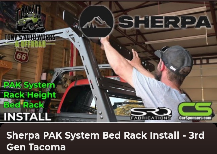 TonysAutoOffrd's tweet photo. New video on the channel
#sherparacks
#srqfabrications
#carsponsors
#toyotatacoma
#taco
#overland
#overlanding
#tonysgreen4x4thing
#tonysautoworksandoffroad

https://t.co/Oq7r24MOnH https://t.co/QfGlMGBxOg
