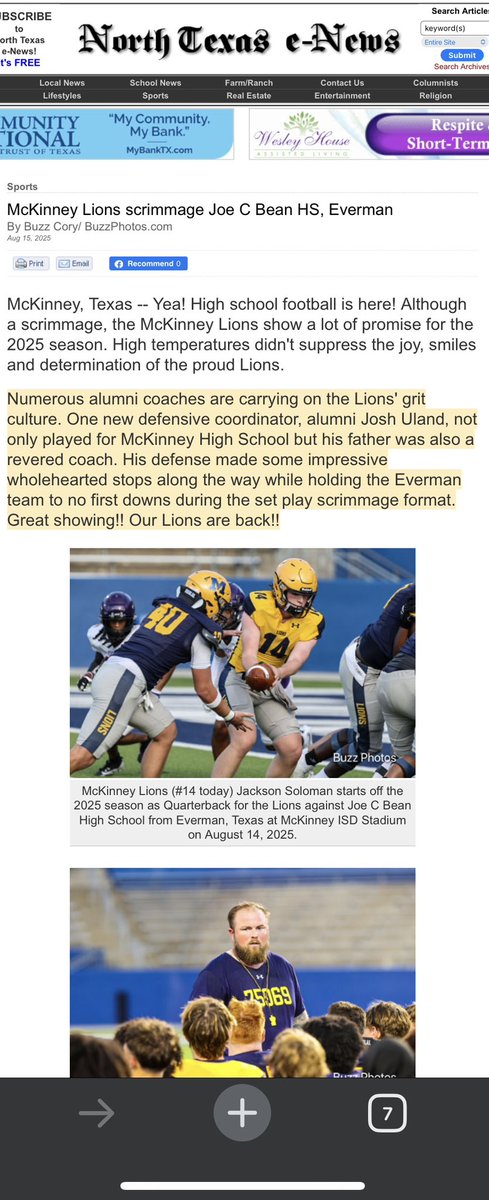 Coach Josh Uland (@coachjosh_uland) on Twitter photo I just wanna live up to the family name!! I have a legacy to carry out at McKinney High and I’m blessed that I get to be where I’m at and coach with a great Fa 〽️ily that <a href="/CoachLeonardTX/">Coach Nate Leonard, M.Ed.</a> has put together!
#COE
#GRIT
#GoldStandard I just wanna live up to the family name!! I have a legacy to carry out at McKinney High and I’m blessed that I get to be where I’m at and coach with a great Fa 〽️ily that <a href="/CoachLeonardTX/">Coach Nate Leonard, M.Ed.</a> has put together!
#COE
#GRIT
#GoldStandard