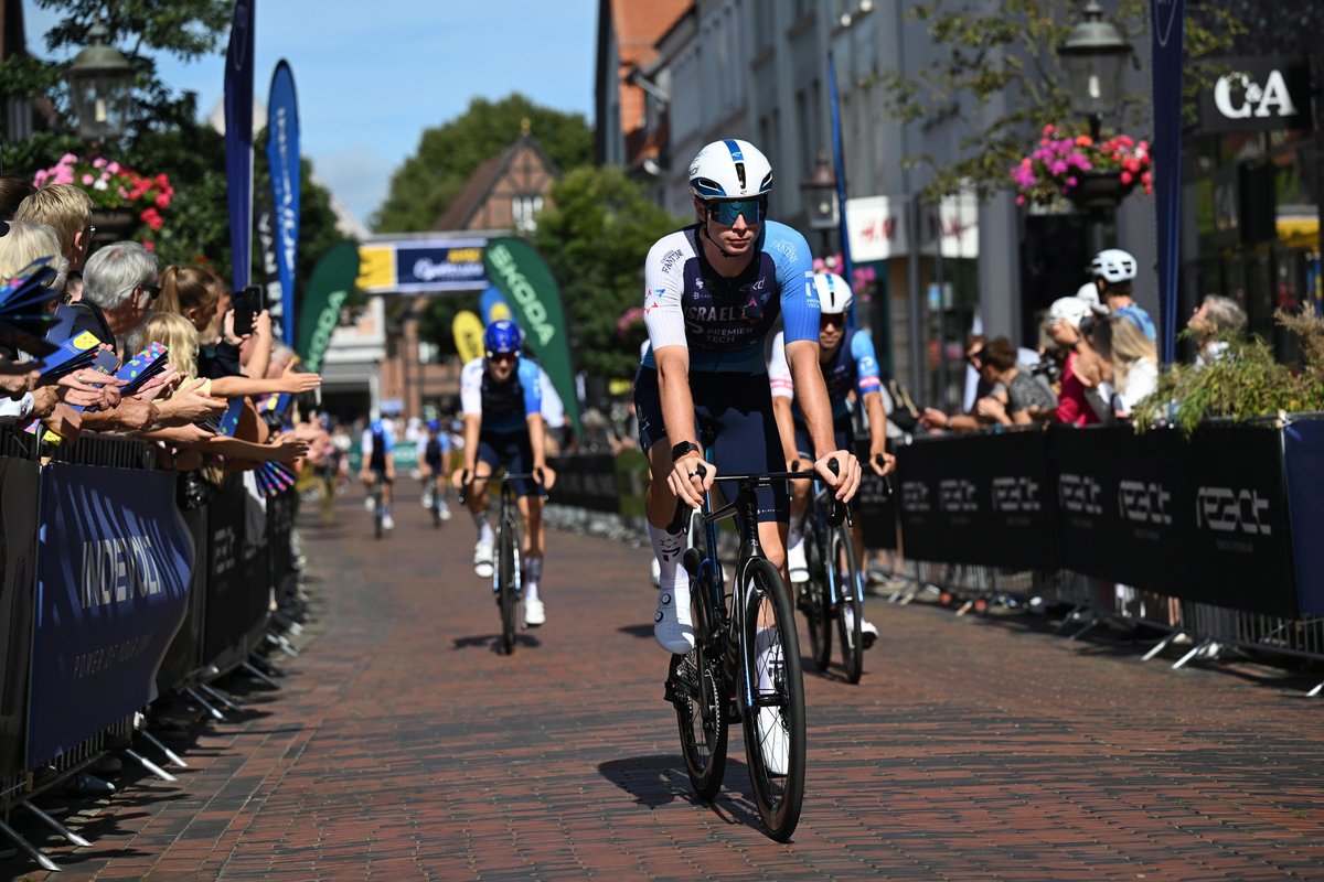 NSNCyclingTeam's tweet photo. What a finish! Rory Townsend managed to upset the sprinters, holding on to win from the breakaway just meters in front of the reduced peloton.

@LouvelMatis was in the thick of the action, sprinting to 9th place which is his best ever result at a UCI WorldTour one-day race 👏

📷 Sprint Cycling

🇩🇪 #ADACcyclassics #YallaIPT #FactorRacing