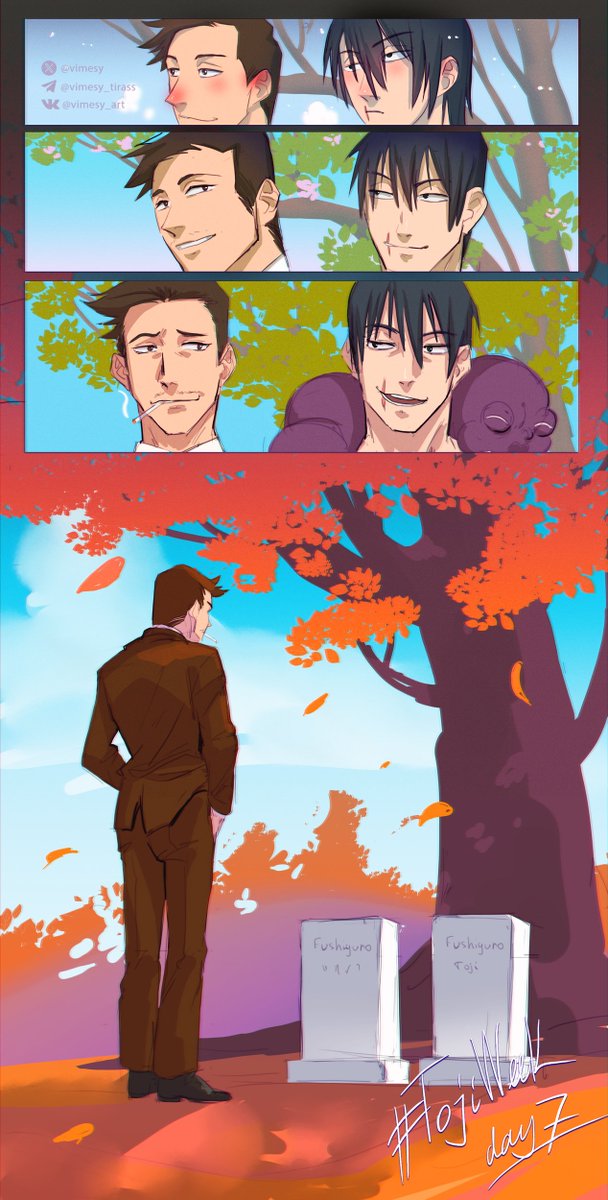 Vimesy's tweet image. #TojiWeek2025    
Day 7

#TojiFushiguro #tojizenin #shiukong #伏黒甚爾 #呪術廻戦