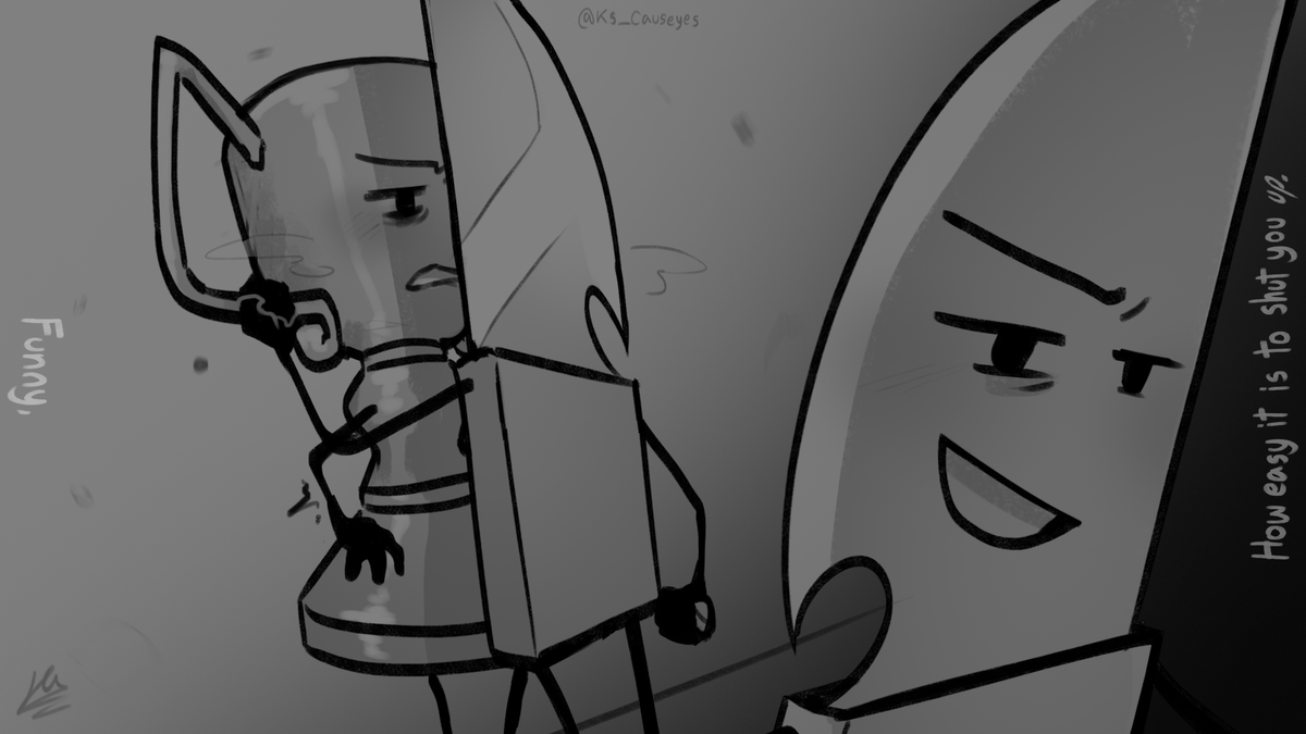 // Trife

IF YOU KNOW THE FIC YOU KNOW
#inanimateinsanity #Knifeii #trophyii #trife #osc #objectshowcommunity