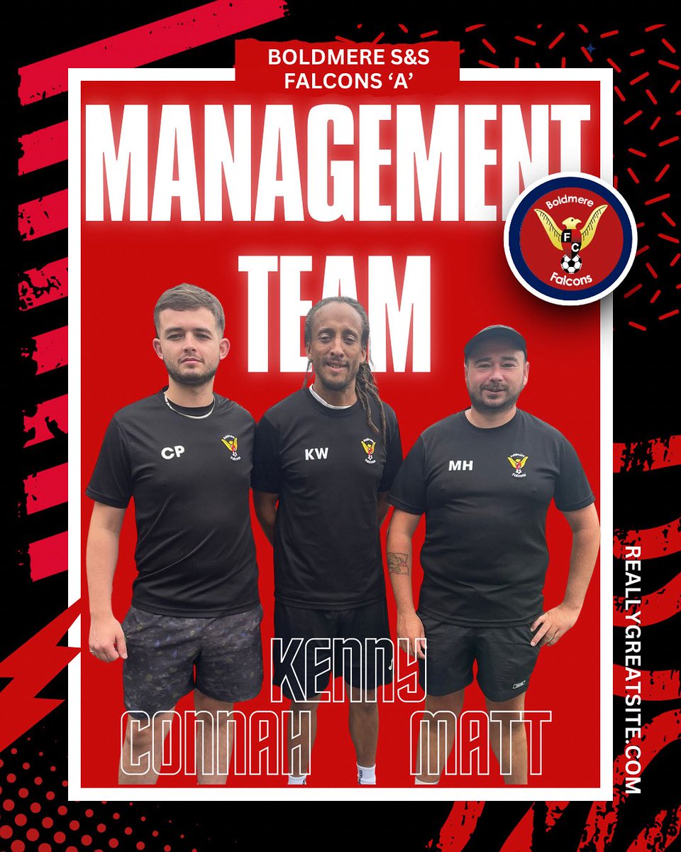 Boldmere Sports & Social Falcons ๐ (@falconsboldmere) on Twitter photo ๐๐๐ง๐๐ ๐๐ฆ๐๐ง๐ญ ๐๐๐๐ฆ..
Please welcome our new management team for our A side competing in the Prem Division of Birmingham & District Football League.
They have been pushed up 2 divisions and is a challenging all of the management & players are relishing.
#UTB โค๏ธ๐ค ๐๐๐ง๐๐ ๐๐ฆ๐๐ง๐ญ ๐๐๐๐ฆ..
Please welcome our new management team for our A side competing in the Prem Division of Birmingham & District Football League.
They have been pushed up 2 divisions and is a challenging all of the management & players are relishing.
#UTB โค๏ธ๐ค