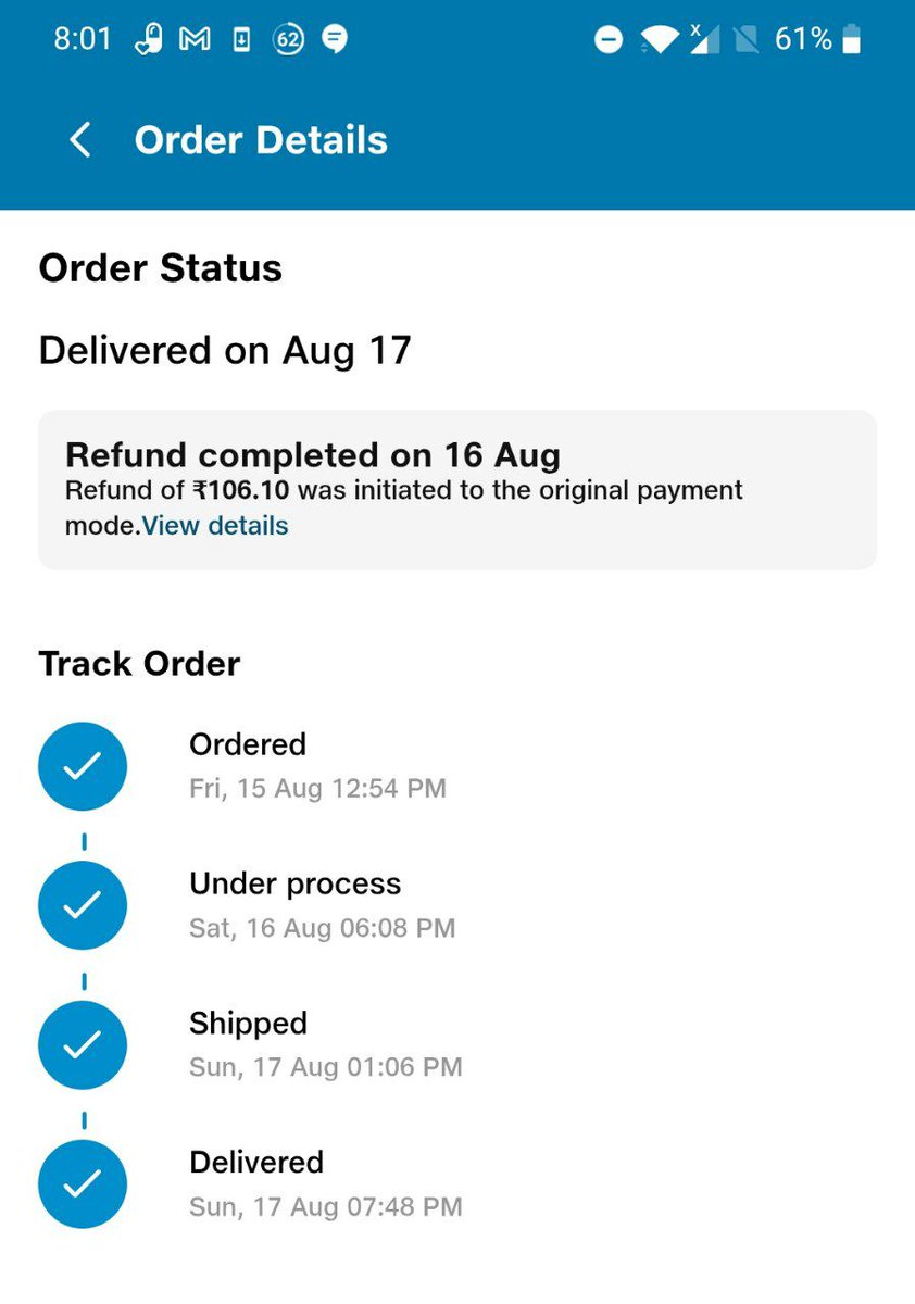 sanddy2010's tweet photo. @JioMart Jiomart Fraud! my product was cancelled citing “Not Available.” Shocking part? My cousin in the same pincode ordered later &amp; got it delivered! Product still shows In Stock.
Order ID: 17552425480346378A

This feels like fraud/unfair practice.
#JioMartFraud #ConsumerRights https://t.co/HiIkEU5X6e