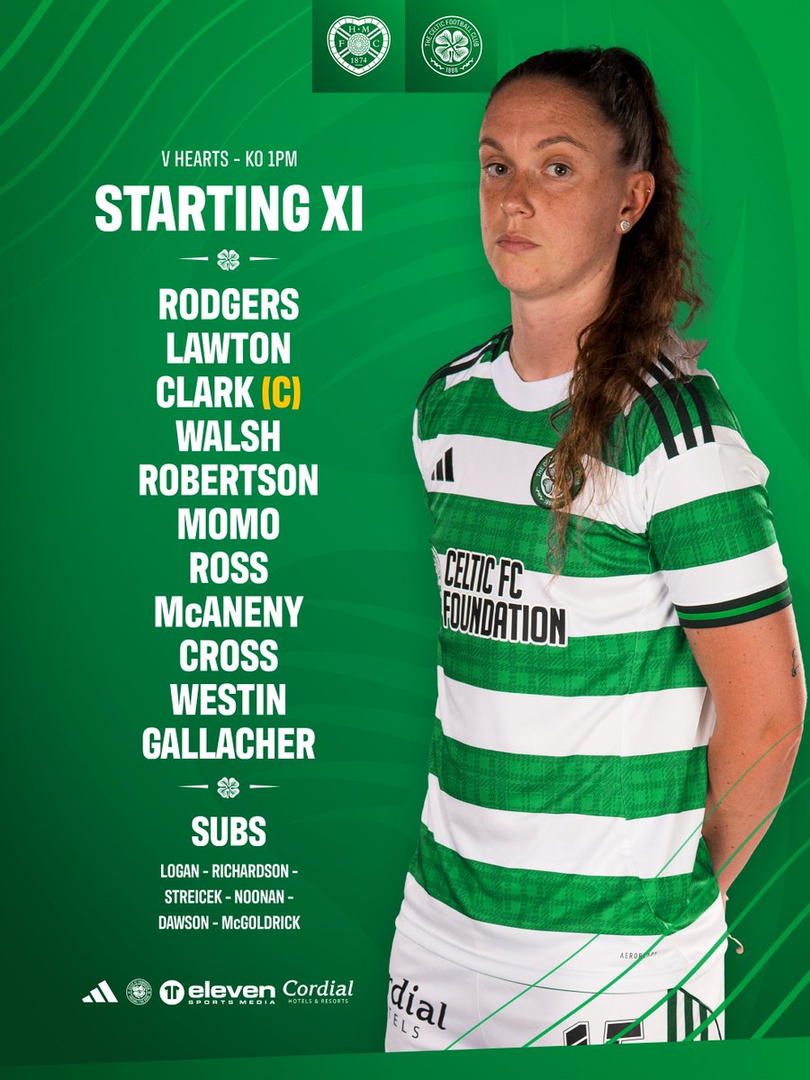 Celtic FC Women (@celticfcwomen) on Twitter photo Here is how we line-up our opener this afternoon 📋⤵️
#HEACEL | #CelticFC🍀 Here is how we line-up our opener this afternoon 📋⤵️
#HEACEL | #CelticFC🍀