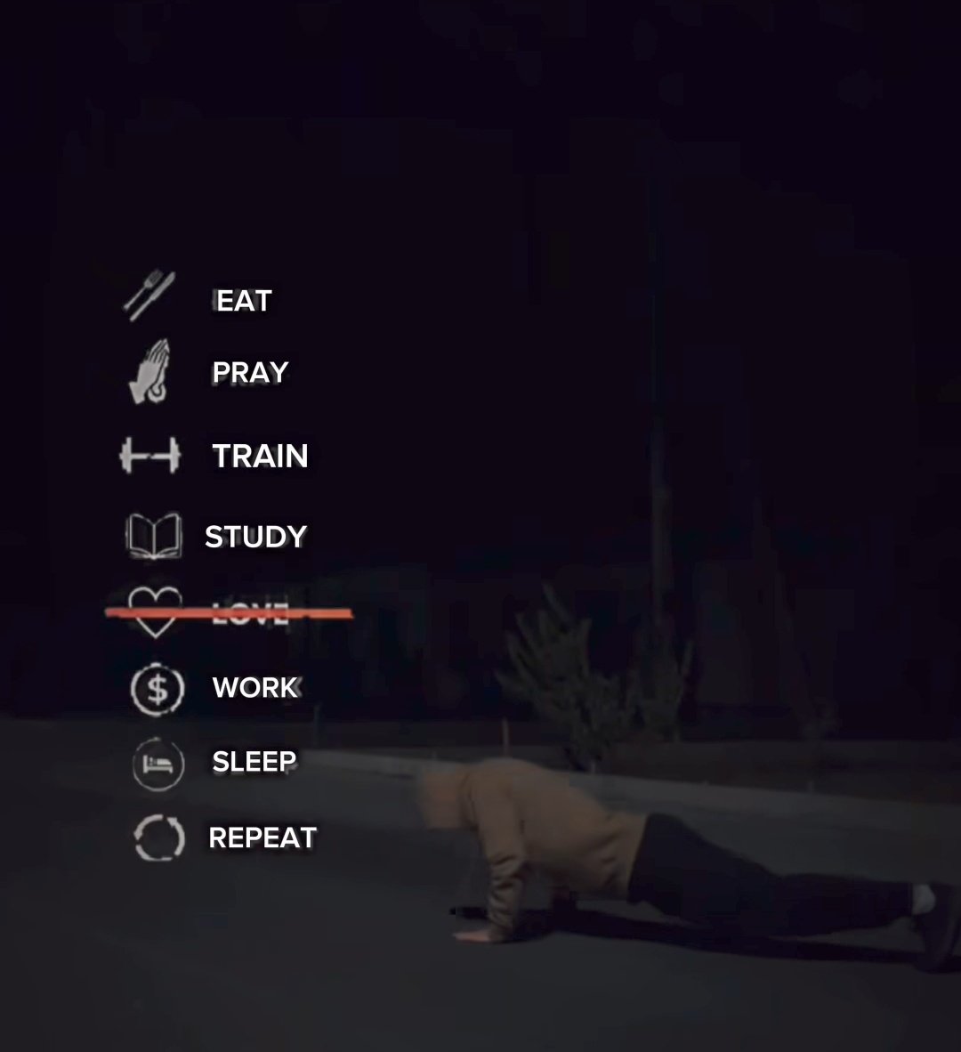 Stay disciplined, bro.