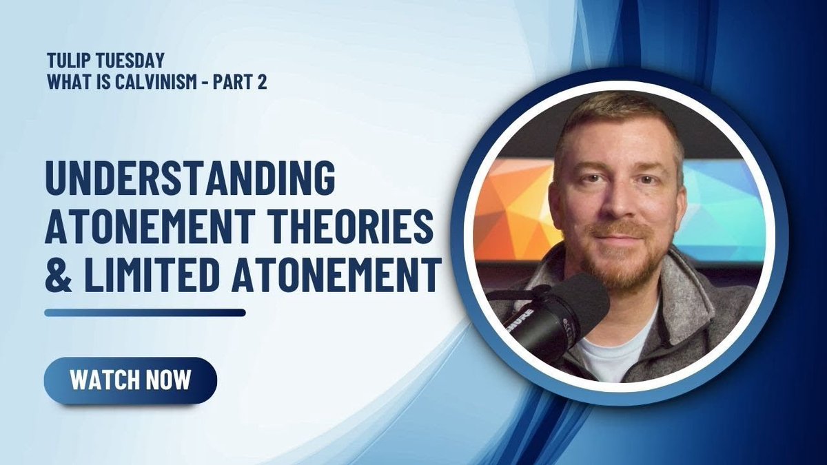 ThePastorBurris's tweet photo. My series on Calvinism is in 8 parts because I spent two videos detailing atonement theories and PSA before addressing Limited Atonement.

They are thorough and are a respectful handling of other views. I address the historical development of various atonement theories and finally show how PSA is historically found in scripture and in the writings of the early Church fathers without falling into anachronism.

Here’s part 1:

Understanding Atonement Theories and Limited Atonement - What is Calvinism Series Part 2
https://t.co/QwJq5ZPJPx