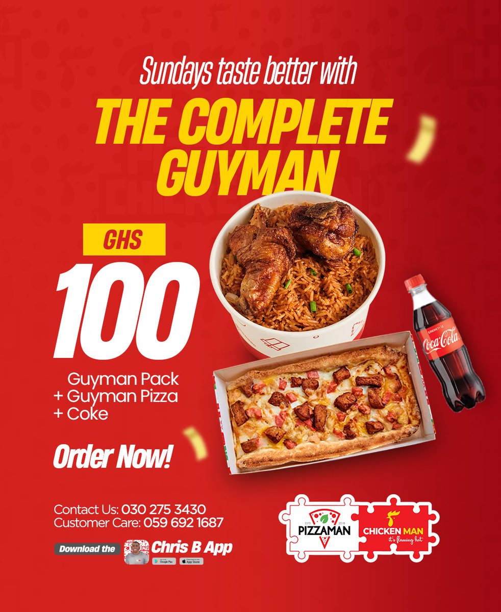 pizzamanghana's tweet photo. Sundays taste Better With The Complete GuyMan 😚 https://t.co/7ZEjYnXtCp