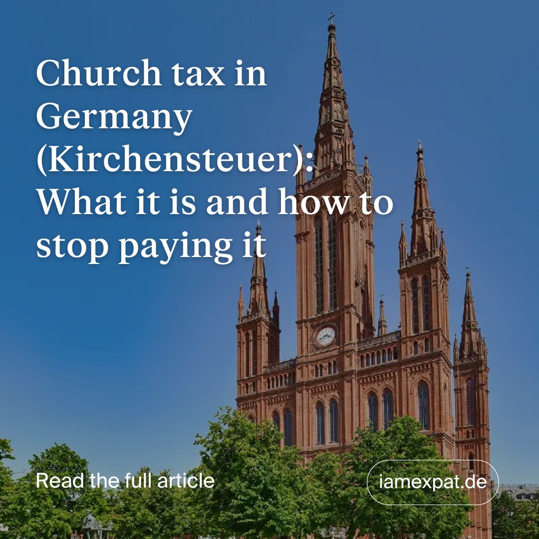 It may be more difficult if you've been baptised...🔗READ MORE: iamexpat.de/expat-info/ger…
#ChurchTax #Kirchensteuer #Germany #church