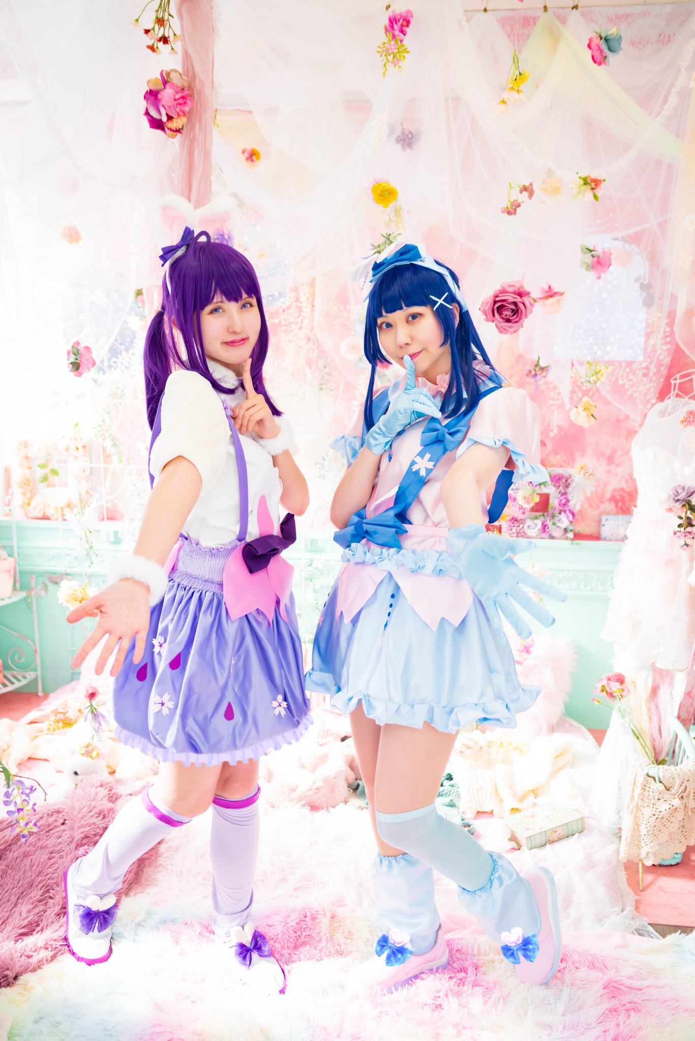 ✴函館限定✴プリティストア✴アクリルスタンド✴紫雨こころ/蒼風なな/咲良うた✴ プリキュア プリティストア 函館 咲良うた 蒼風なな 紫雨こころ