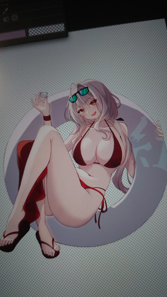 水着黒紅蓮できちゃ