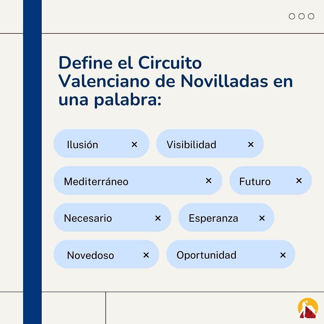 🤩Así definimos nosotros al Circuito Valenciano de Novilladas

¿Y vosotros, qué más adjetivos usaríais?🤔

#circuitovalencianodenovilladas💛