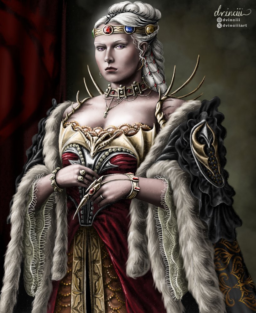 𝗥𝗨𝗟𝗘𝗥𝗦 𝗢𝗙 𝗧𝗛𝗘 𝗦𝗘𝗩𝗘𝗡 𝗞𝗜𝗡𝗚𝗗𝗢𝗠𝗦: 𝗩𝗜
𝘘𝘶𝘦𝘦𝘯 𝘙𝘩𝘢𝘦𝘯𝘺𝘳𝘢 𝘐 𝘛𝘢𝘳𝘨𝘢𝘳𝘺𝘦𝘯, “The Dragon Queen”

#RhaenyraTargaryen #Rhaenyra #Targaryen #EmmaDArcy #MillyAlcock #HouseOfTheDragon #GameOfThrones #HOTDS2 #HOTD #GOT #ASOIAF #FireAndBlood #digitalart