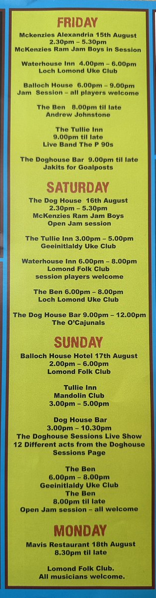 SingleStepsBlog's tweet image. Looking for some sunshine & music this weekend? The #Balloch Big Music Weekend Festival is on & Andrew will be taking part on Sunday 2pm Balloch House Hotel, 7pm onwards, Doghouse Pub. 🎶 #keepmusiclive #musicfestival
Looking forward to catching up with some of you there! 👏
