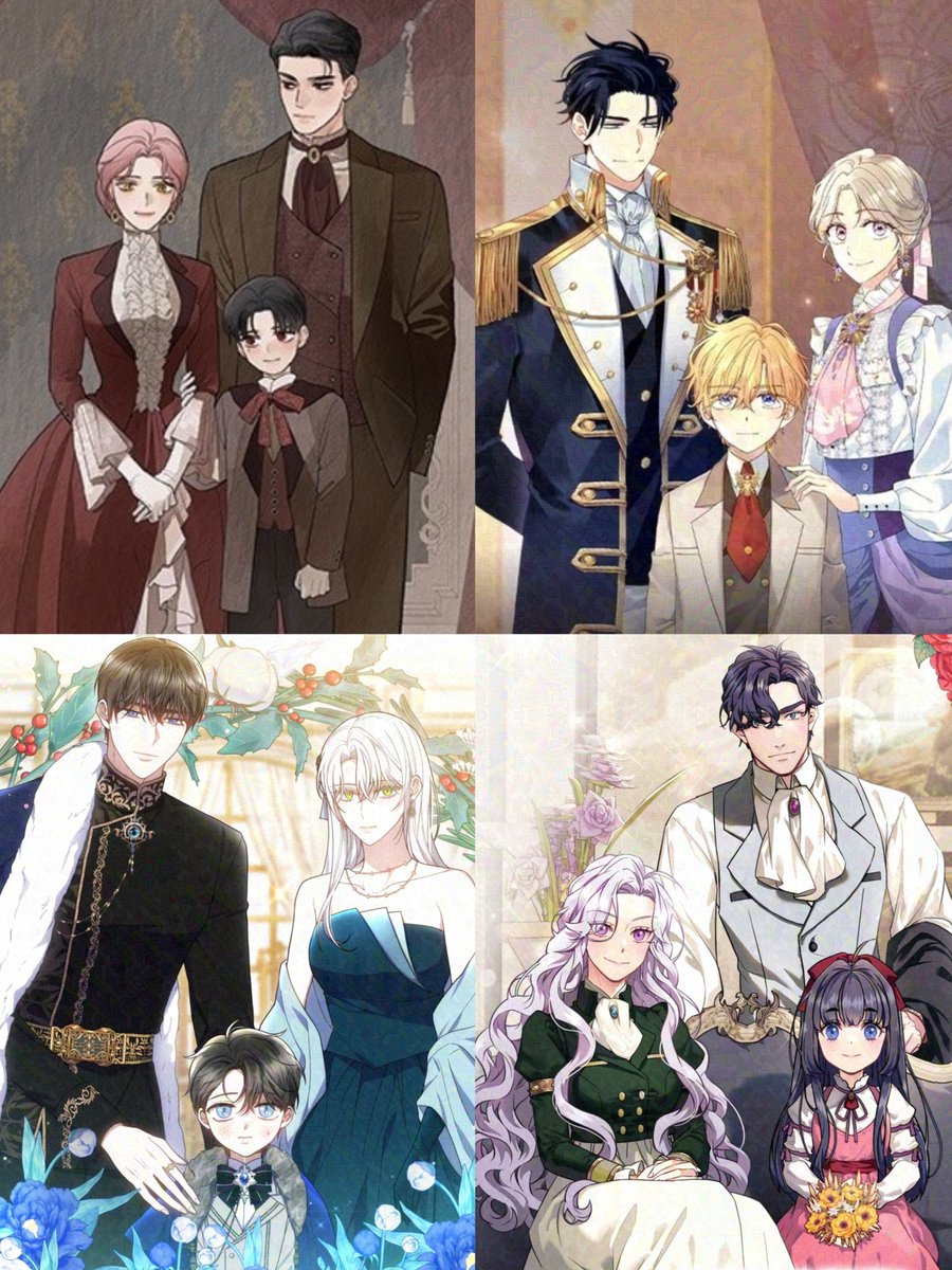 Stunning manhwa family portraits ✨️