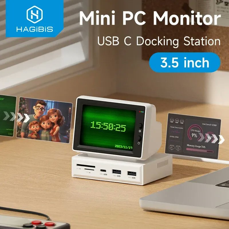 LubopsEvgen's tweet photo. Hagibis 3.5" Mini IPS Screen + USB-C Hub
https://t.co/FcebuAvrFH
Displays AIDA64, weather, system stats, photos &amp; more. One USB-C cable for video + hub. Compatible with Windows/macOS.
#usbmonitor #aida64 https://t.co/f1wpJPEiip