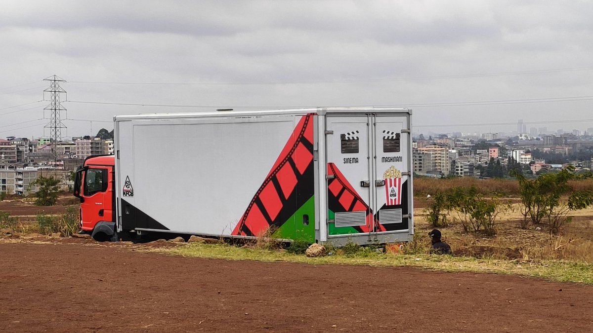 MianoJN's tweet photo. The Cinema Mobile Truck is not just about a screen, it’s about creating memories as Kenyans unite to cheer for the Harambee Stars.
#KFCBikoCHAN @InfoKfcb https://t.co/7wAoOU76kK