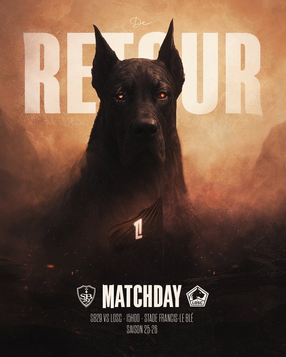 ⚔️ GERİ DÖNÜŞ VAKTİ! ⚔️
SB29 🆚 LOSC
⏰ 15:00 / 🇹🇷 16:00
📍 Stade Francis-Le Blé
📅 Sezon 25/26