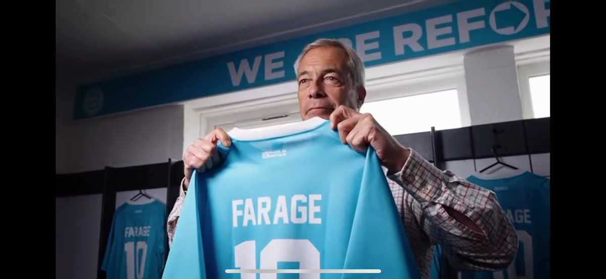 My pal bought one of these Farage footy shirts and so far has been spat at, punched, kicked and had shit thrown at her.

God knows what’ll happen when she actually leaves the house.