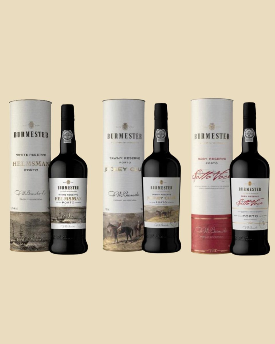 🎉 New Arrival – Burmester Premium Collection 🍷3 distinctive Ports. 1 exceptional offer. Featuring a trio of characterful wines:
🍷 Jockey Club – a smooth, nutty Tawny
🍷 Sotto Voce – a rich, fruity Ruby
🍷 Helmsman – a crisp, aromatic White

vintagewineandport.co.uk/products/Burme…