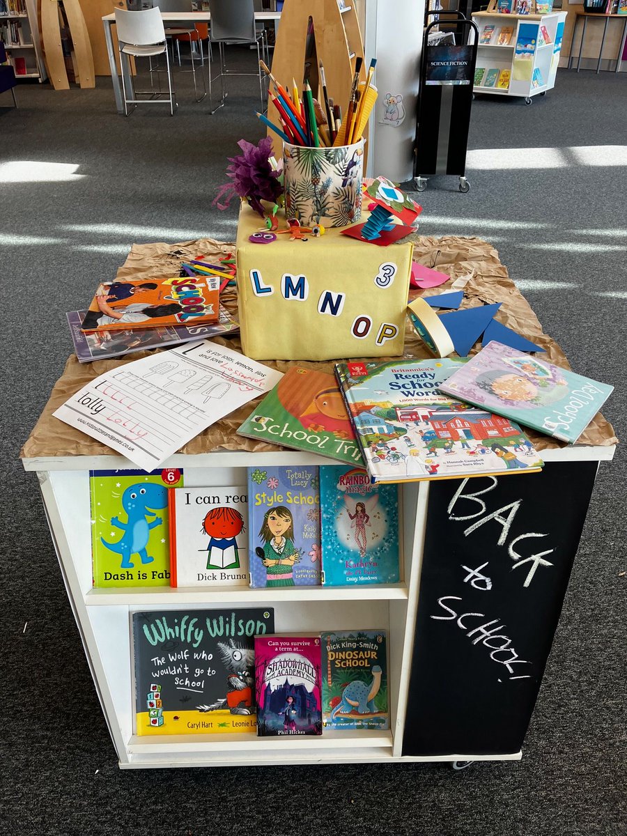 MidLibraries's tweet photo. #Lasswade Libraryโs Back to School display is packed with brilliant books & activities to kick off the new term. ๐ซ๐
Pop in, pick up a book, and start the new term with a story!
#MidlothianLibraries https://t.co/Se2bQbXJnI