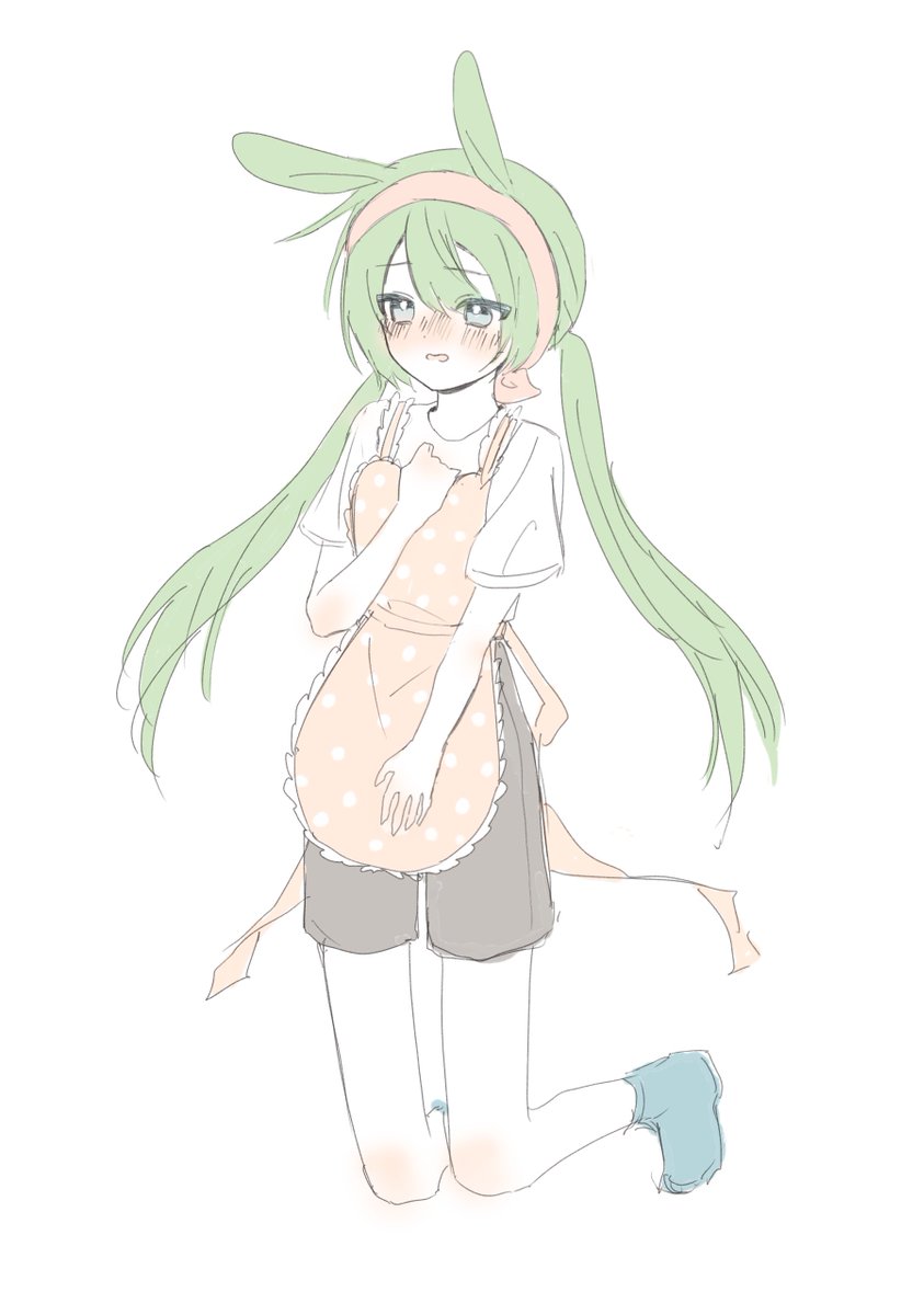 ㅈ..정말 앞치마가 이것밖에 없어…??