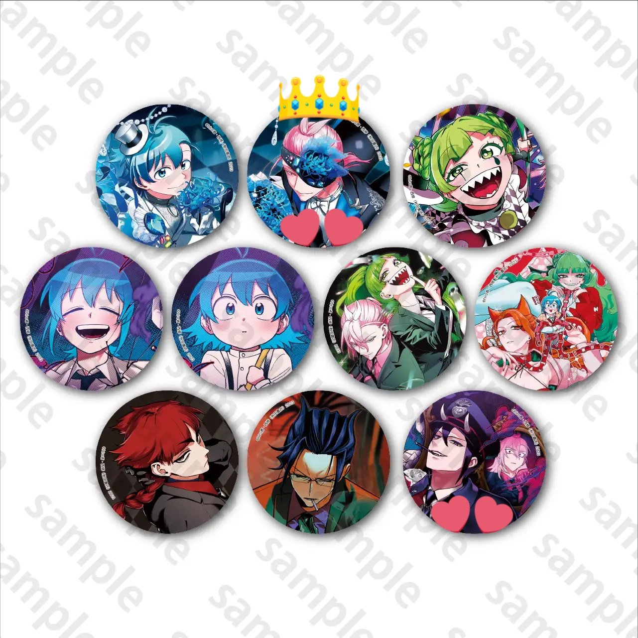 if魔フィア　イフリート・ジン・エイト　メタリック缶バッジ(第2弾) if魔フィアイフリート・ジン・エイトメタリック缶バッジ(第2弾)