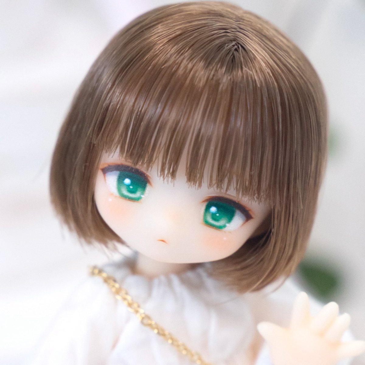 ミニヘッドちゃんのヤフオクは今夜終了です！
最後までよろしくお願いします🌿.∘