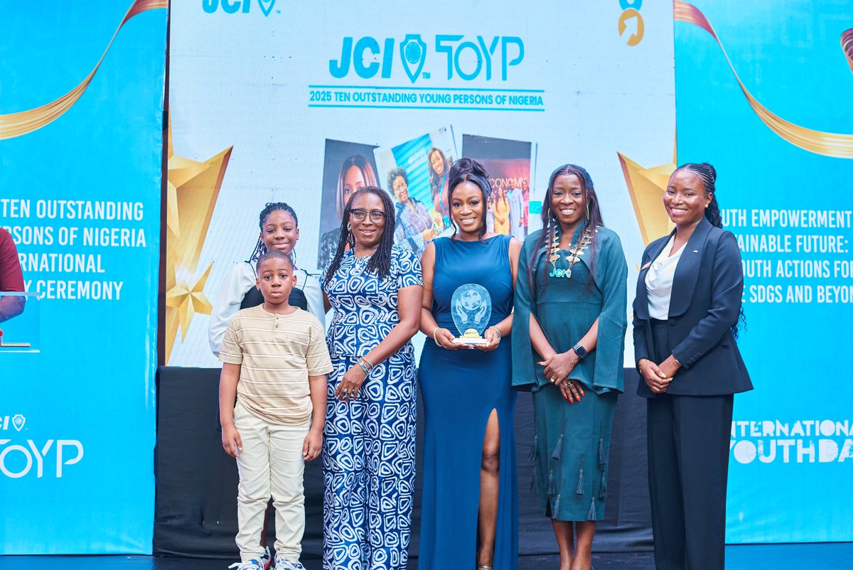 ✨ Celebrating Excellence, Yesterday &amp; Always ✨

The stage lit up as the 2025 JCI Ten Outstanding Young Persons (TOYP) Honourees proudly received their awards; a recognition of their groundbreaking impact and commitment to shaping a better Nigeria and the world.