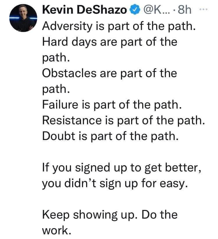 To be at your best takes realizing that the path is not easy, ever. You must be willing to work hard, overcome obstacles and feelings of doubt. Champions know this &amp; expect it. 
Look Up &amp; Take Another
One Team, One Goal
Teammates encourage Teamwork. 
Work together to be the best.
